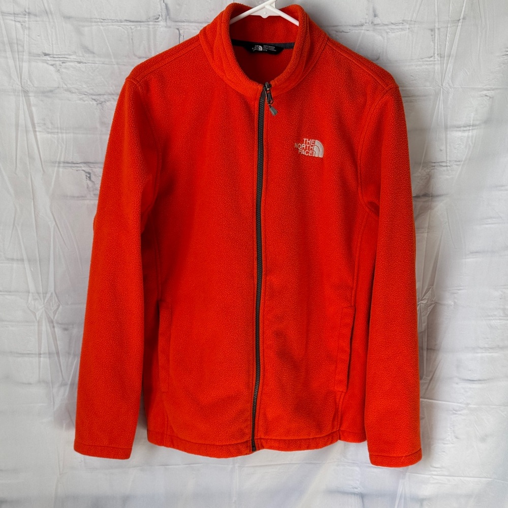 The North Face Glacier Full-Zip Fleece Jacket in orange Men’s Medium